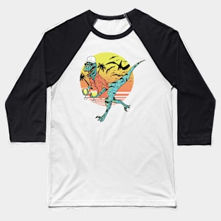 Dinosaur Cocktail Baseball T-Shirt